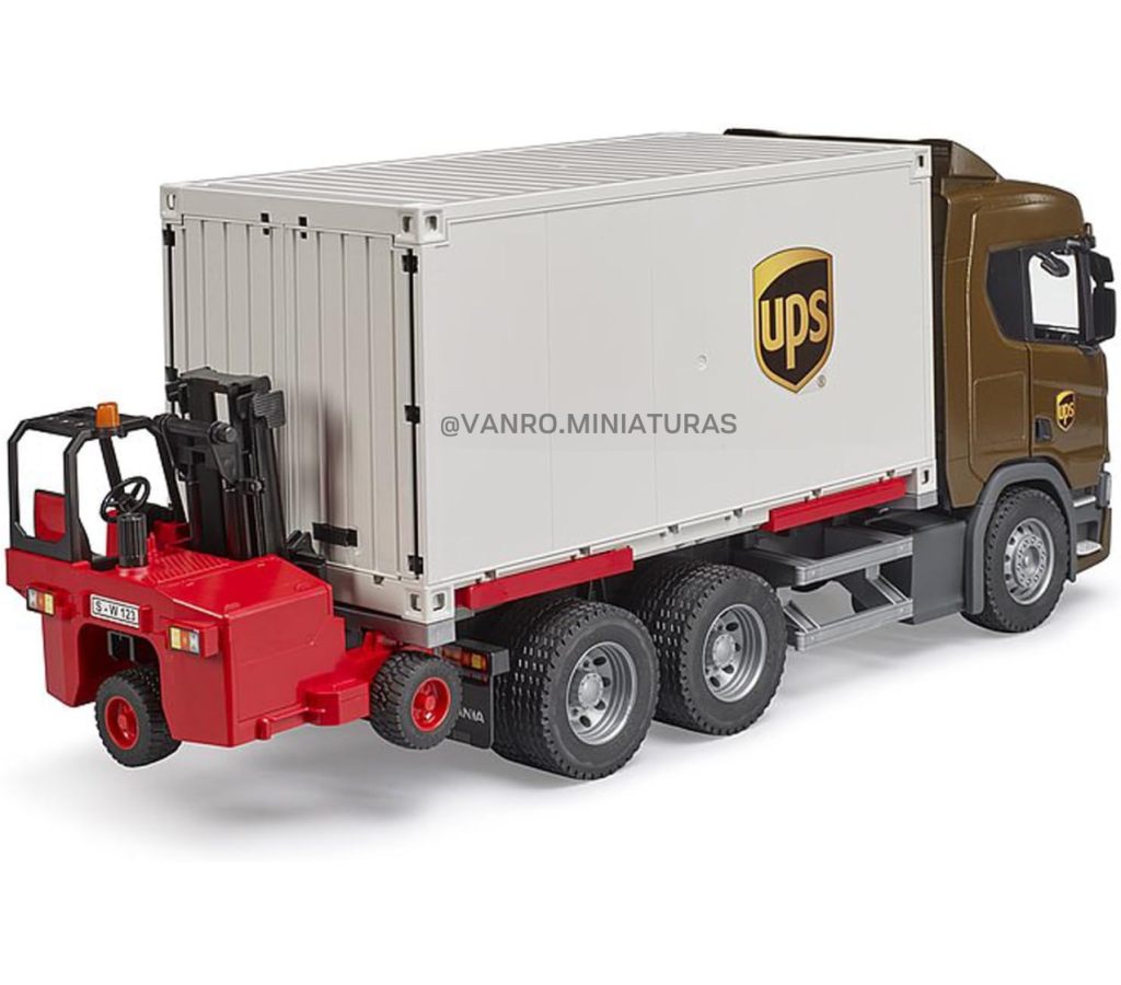 Camión Scania UPS logistics Bruder VANRO MINIATURAS