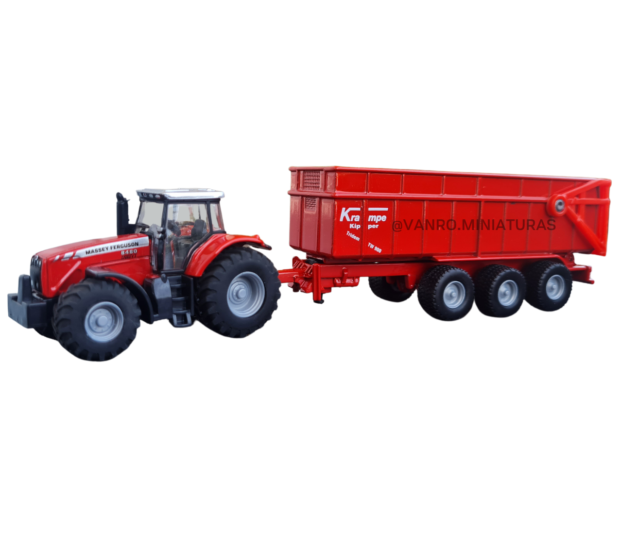 Tractor Massey Ferguson 8480 con remolque – SIKU