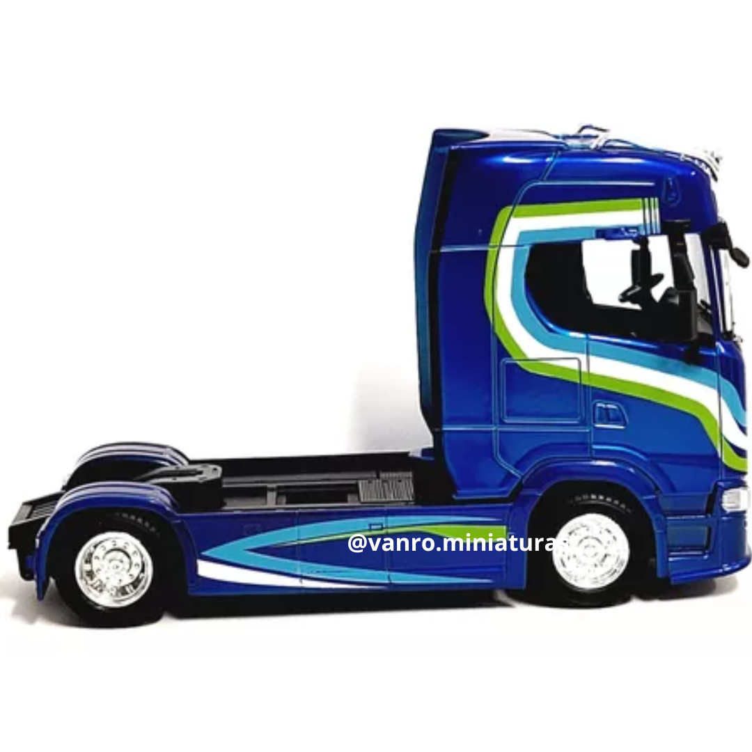 Camión Scania Serie 6 modelo S770 4X2 azul – Burago