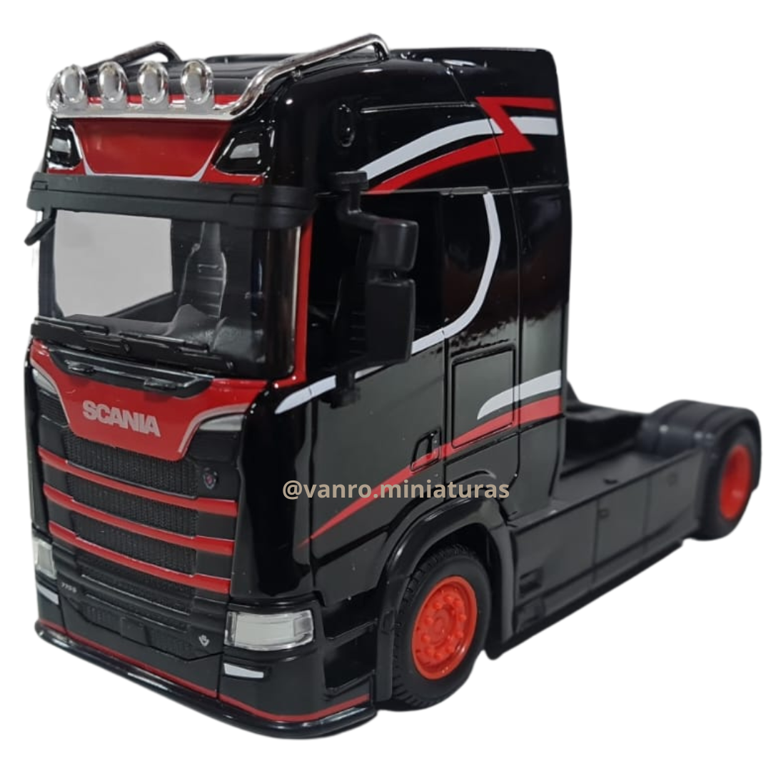 Camión Scania Serie 6 modelo S770 4×2 negro – Burago