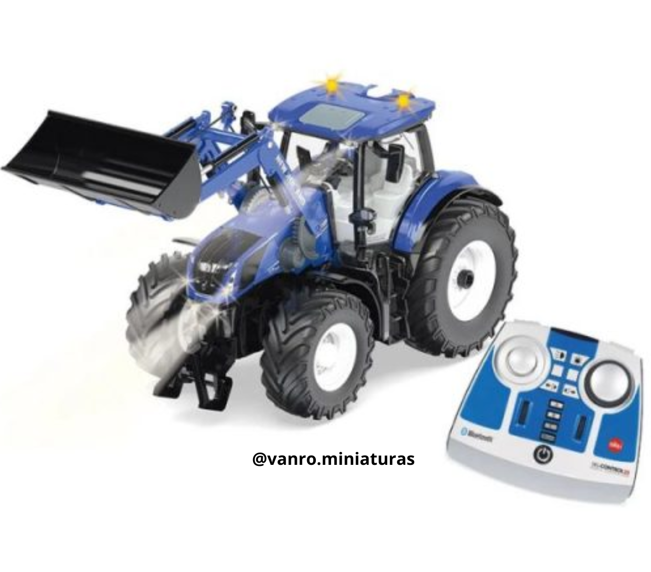 Tractor New Holland c/ cargador frontal T7.315 RC – Siku