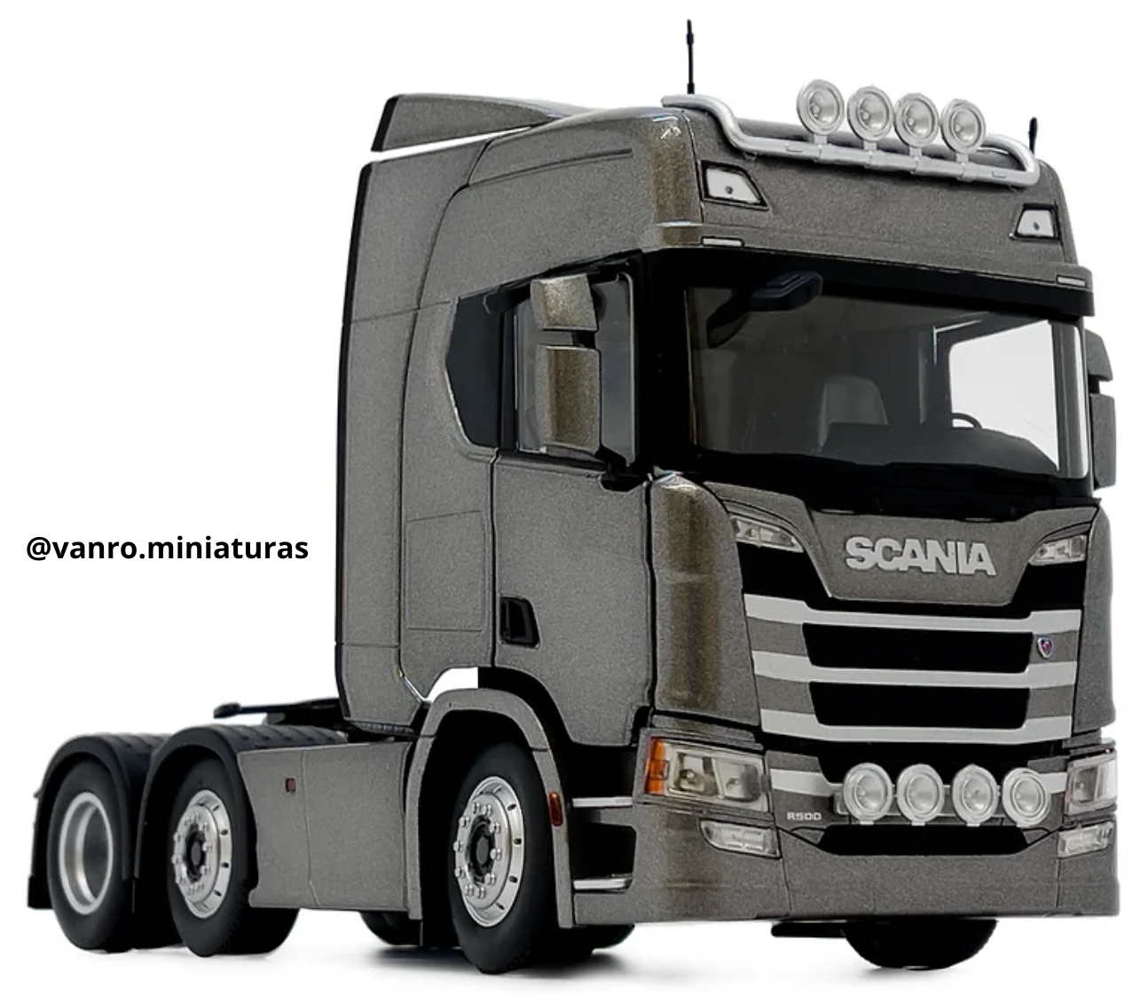 Camión Scania Serie 6 R500 6×2 gris oscuro – Marge Models