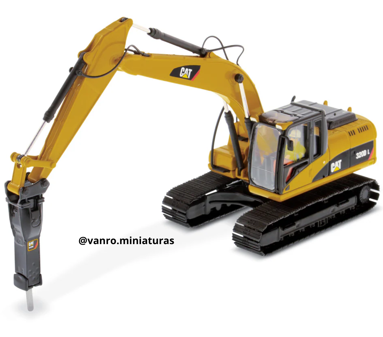 Excavadora Cat. 320D L con martillo – Diecast Masters