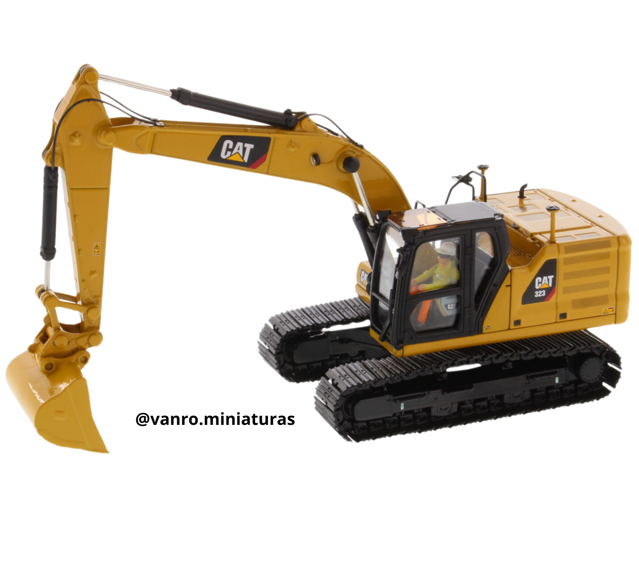 Excavadora Cat. 323 c/4 piezas intercambiables – Diecast Masters